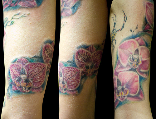 tattoo orchidée 3
