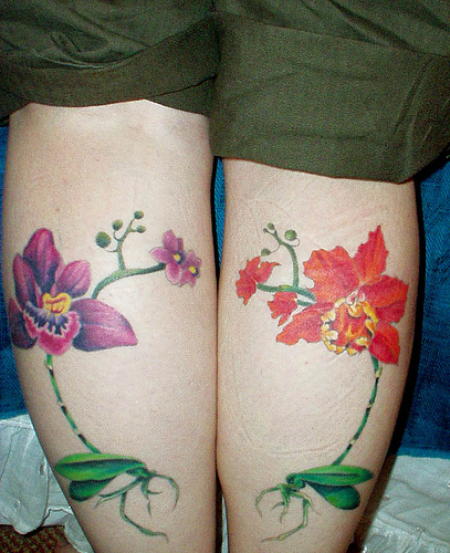 tattoo orchidée